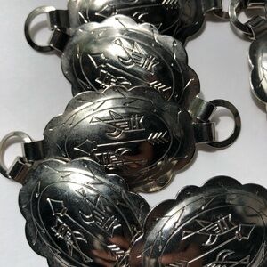Silver toned belt